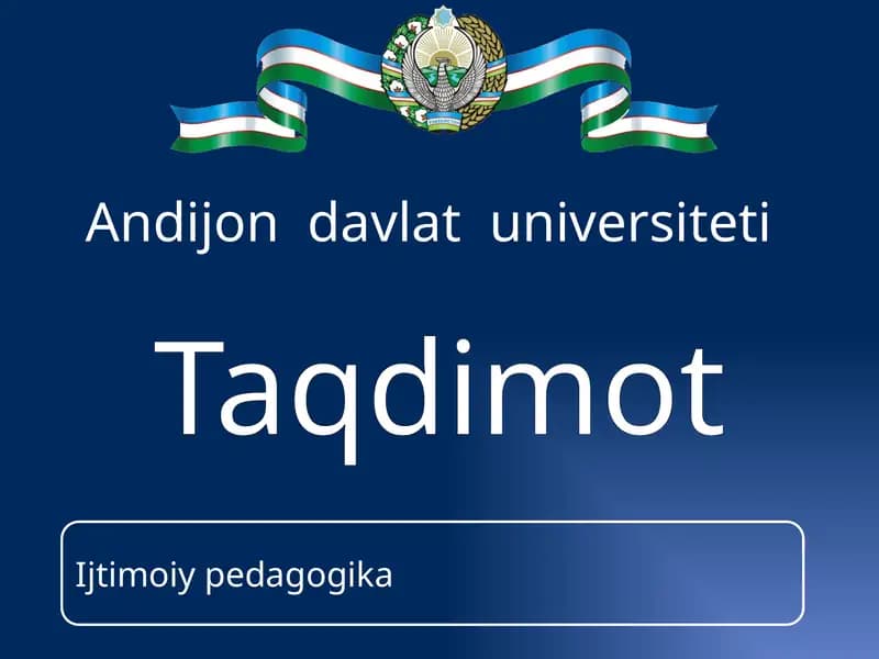 Ijtimoiypedagogika