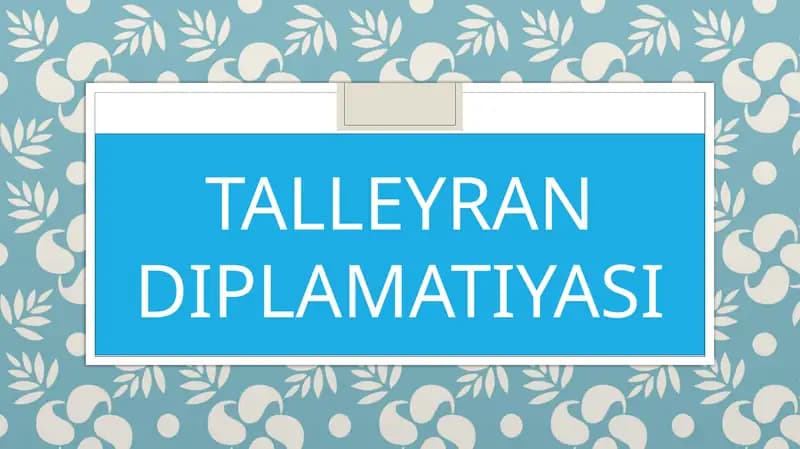 Talleyran Diplomatiyasi