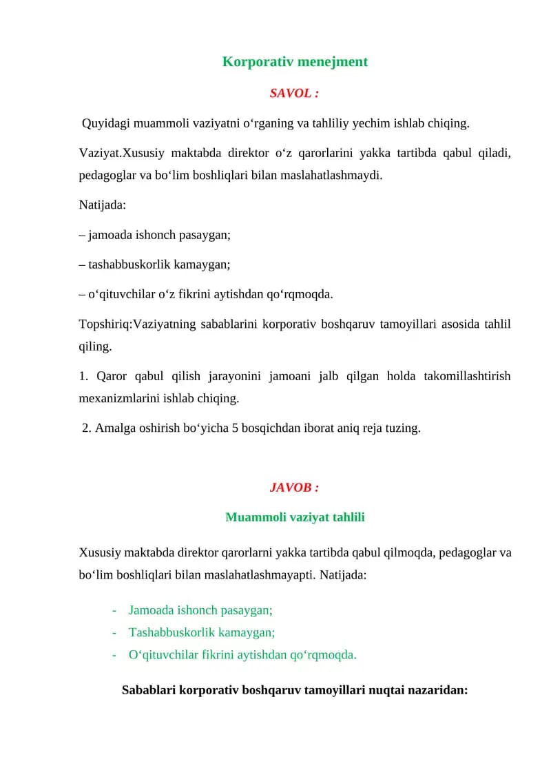 Korporativ menejment
