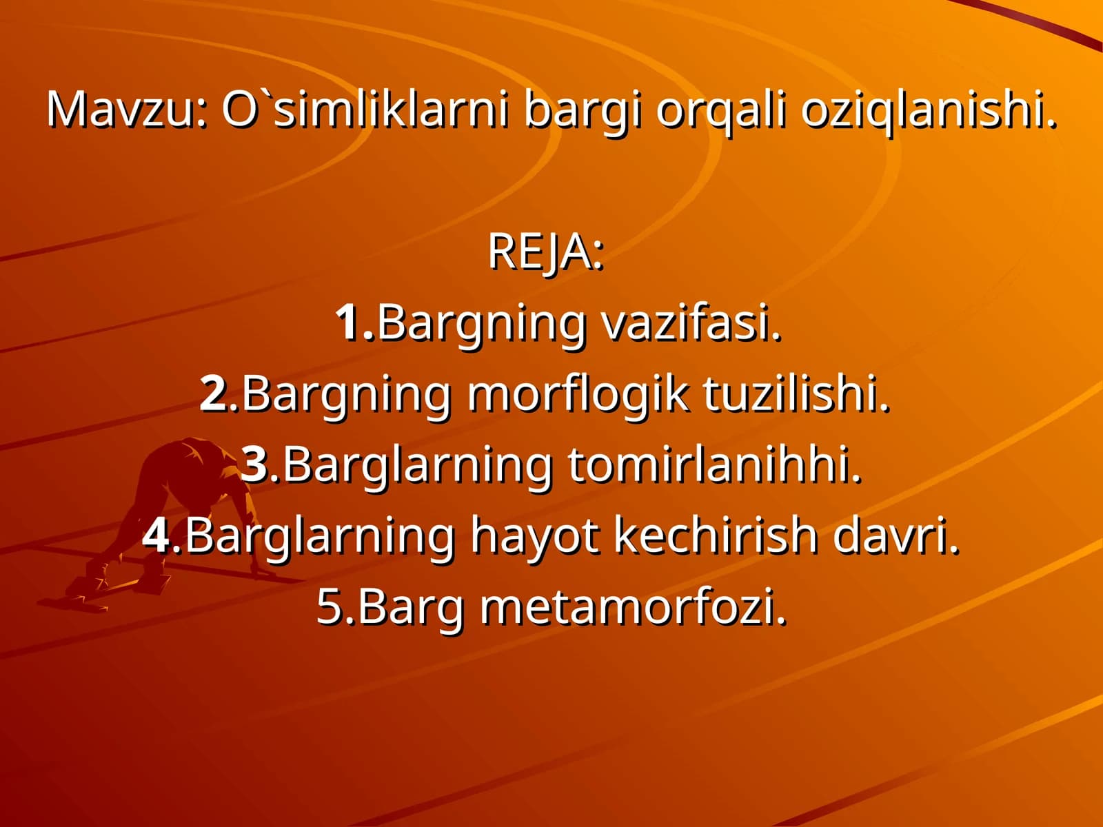 O`simliklarni bargi orqali oziqlanishi