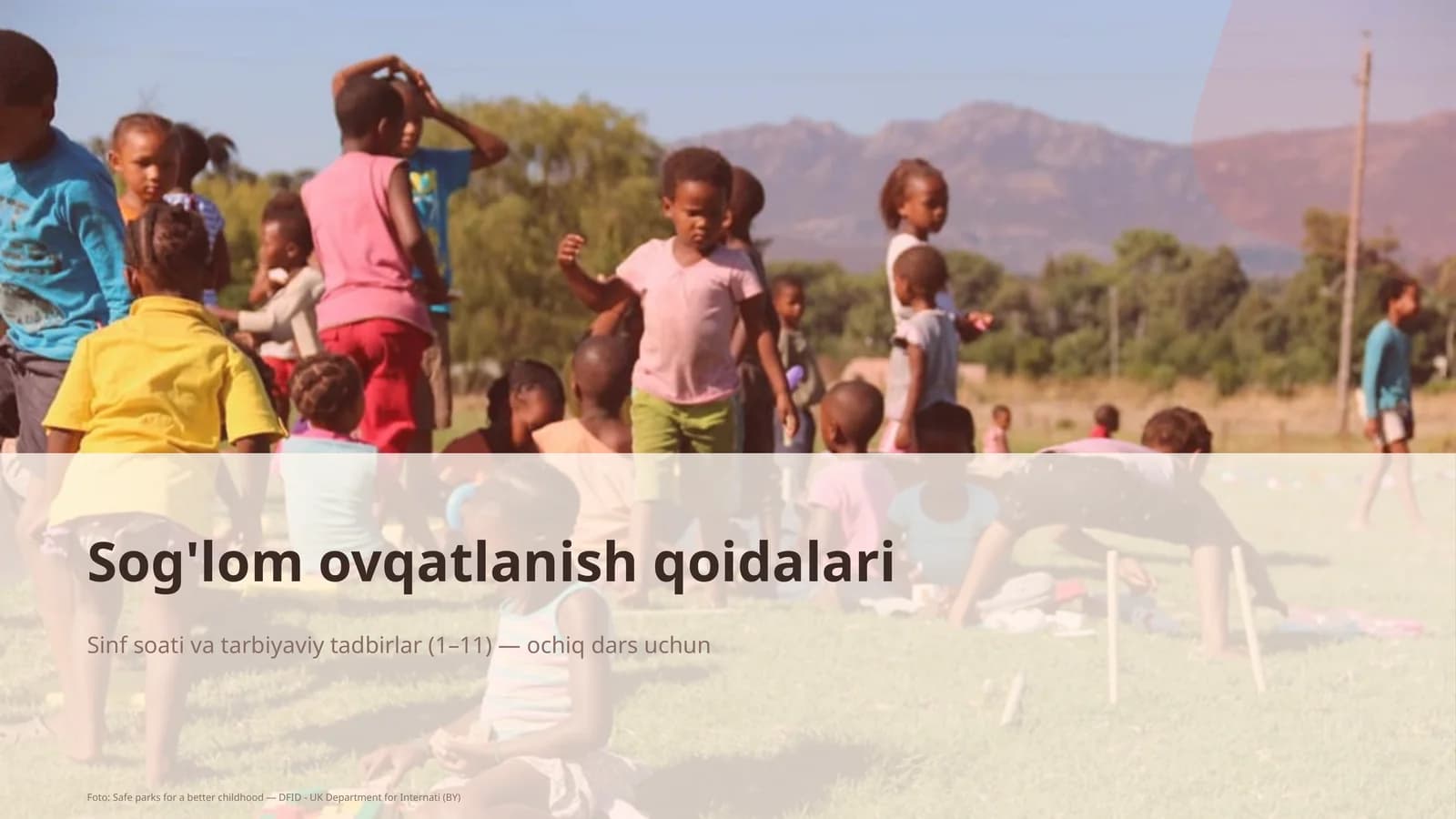 Sog'lom ovqatlanish qoidalari