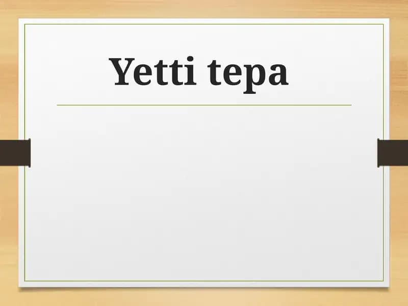 Yetti tepa (7 tepa)