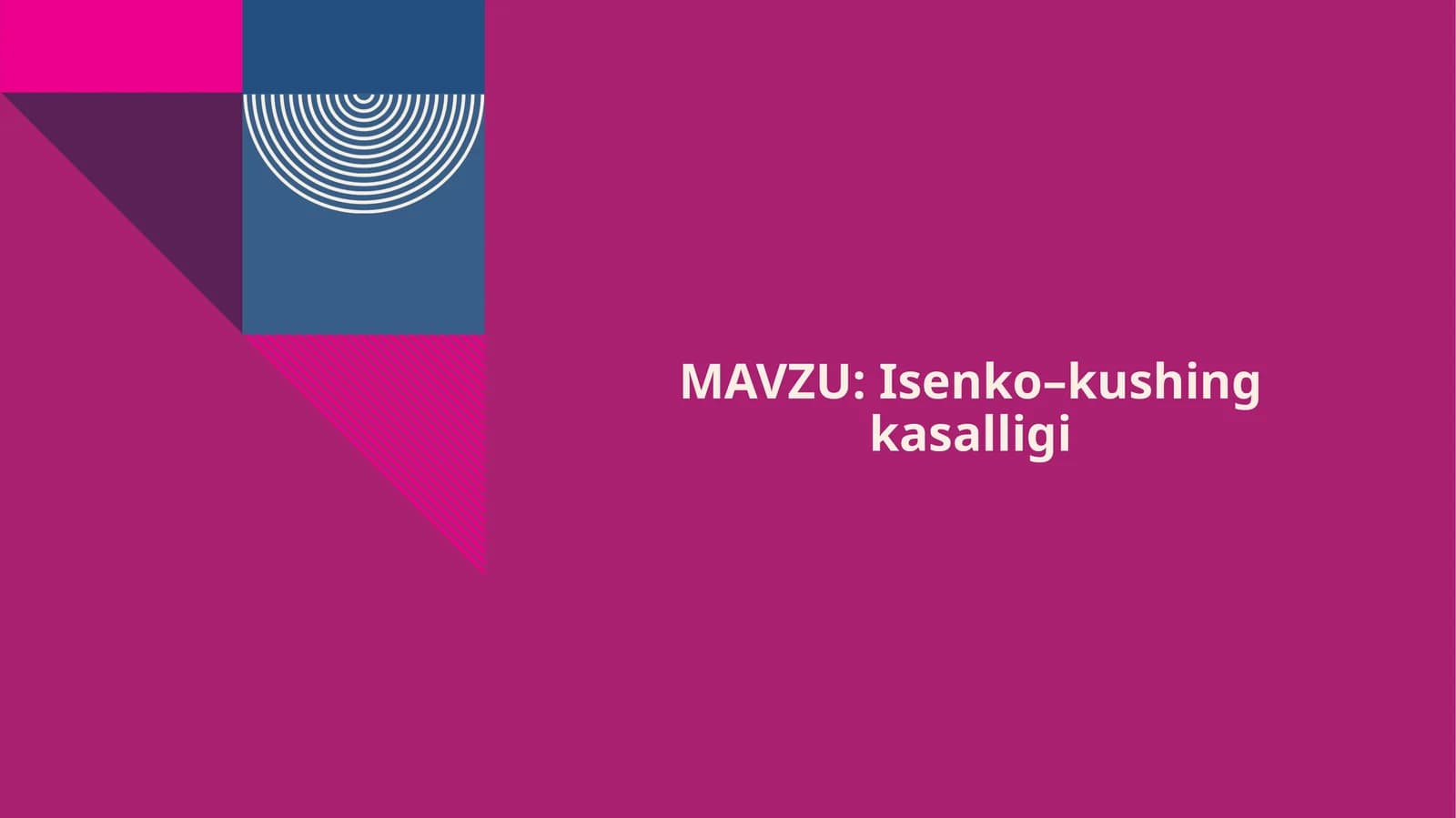 Isenko-kushing kasalligi