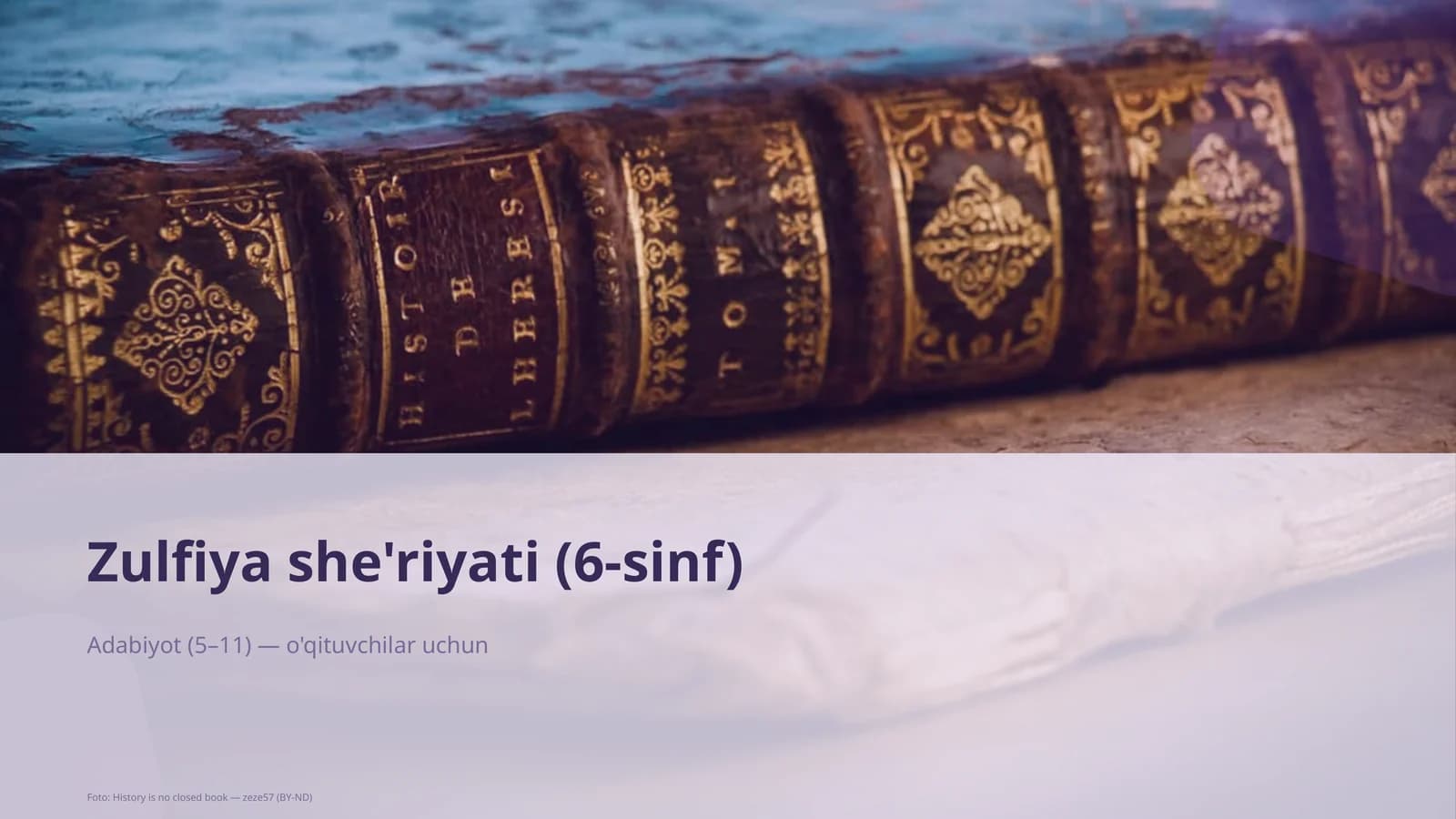 Zulfiya she'riyati (6-sinf)