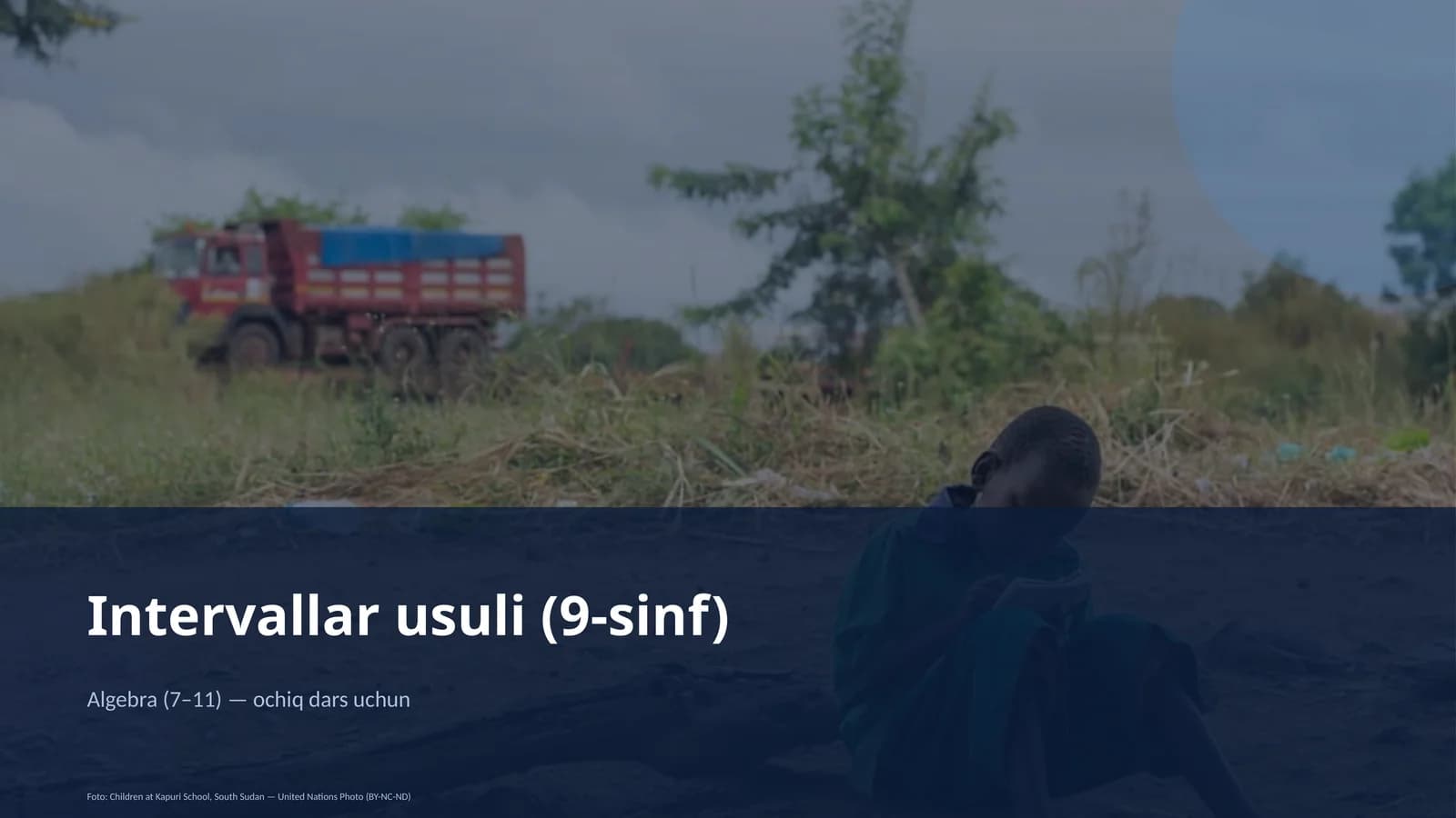 Intervallar usuli (9-sinf)