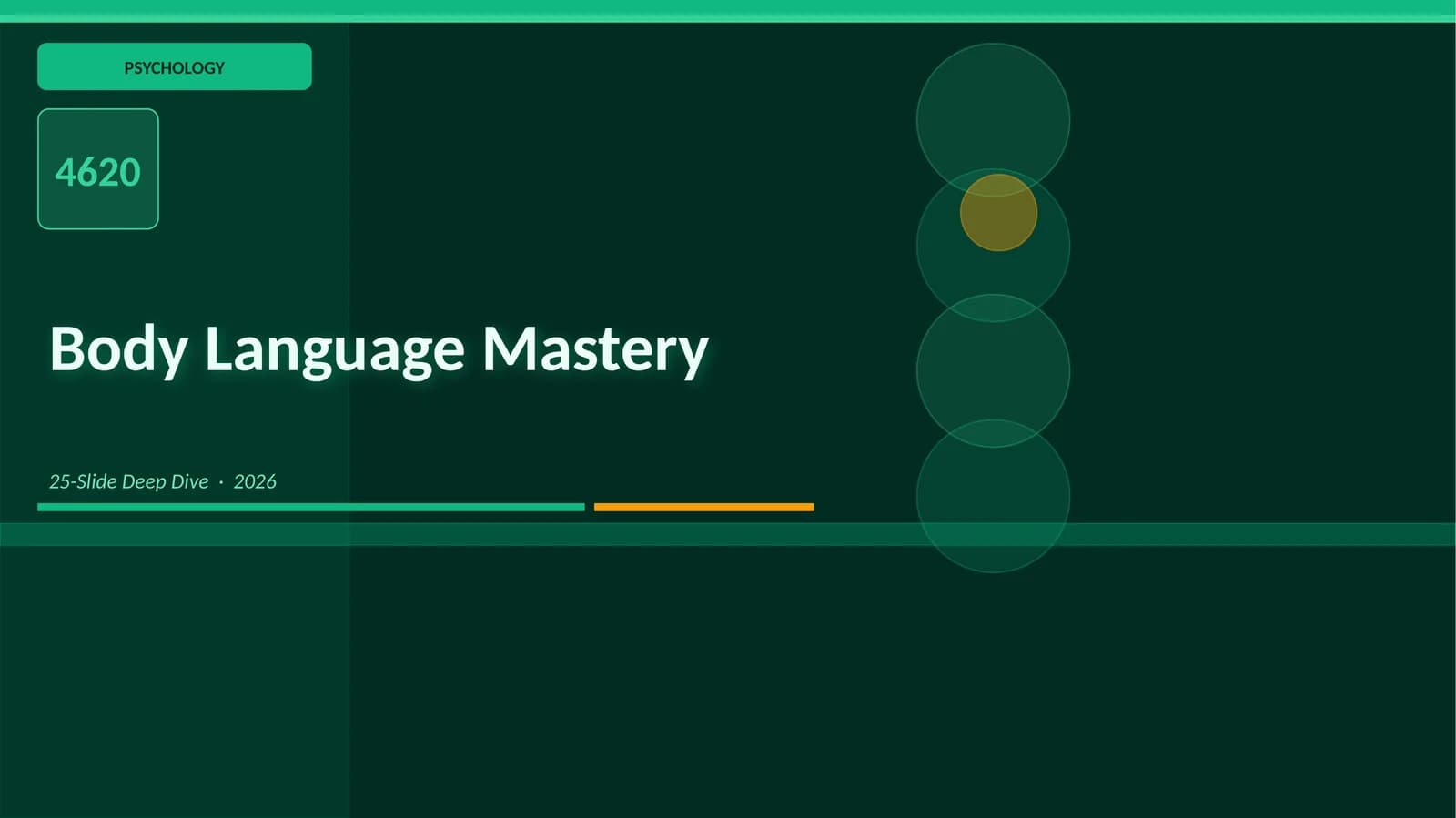 Body Language Mastery