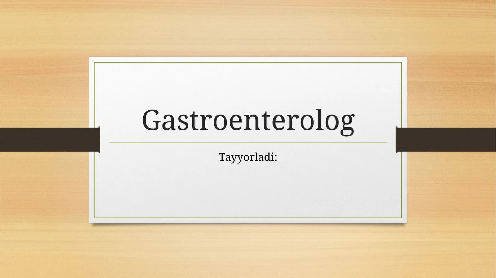 Gastroenterolog