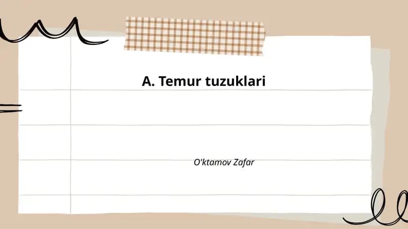 Temur tuzuklari