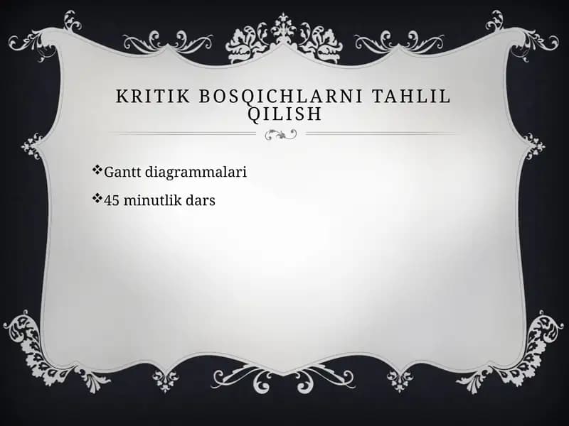 Gantt diagrammasi