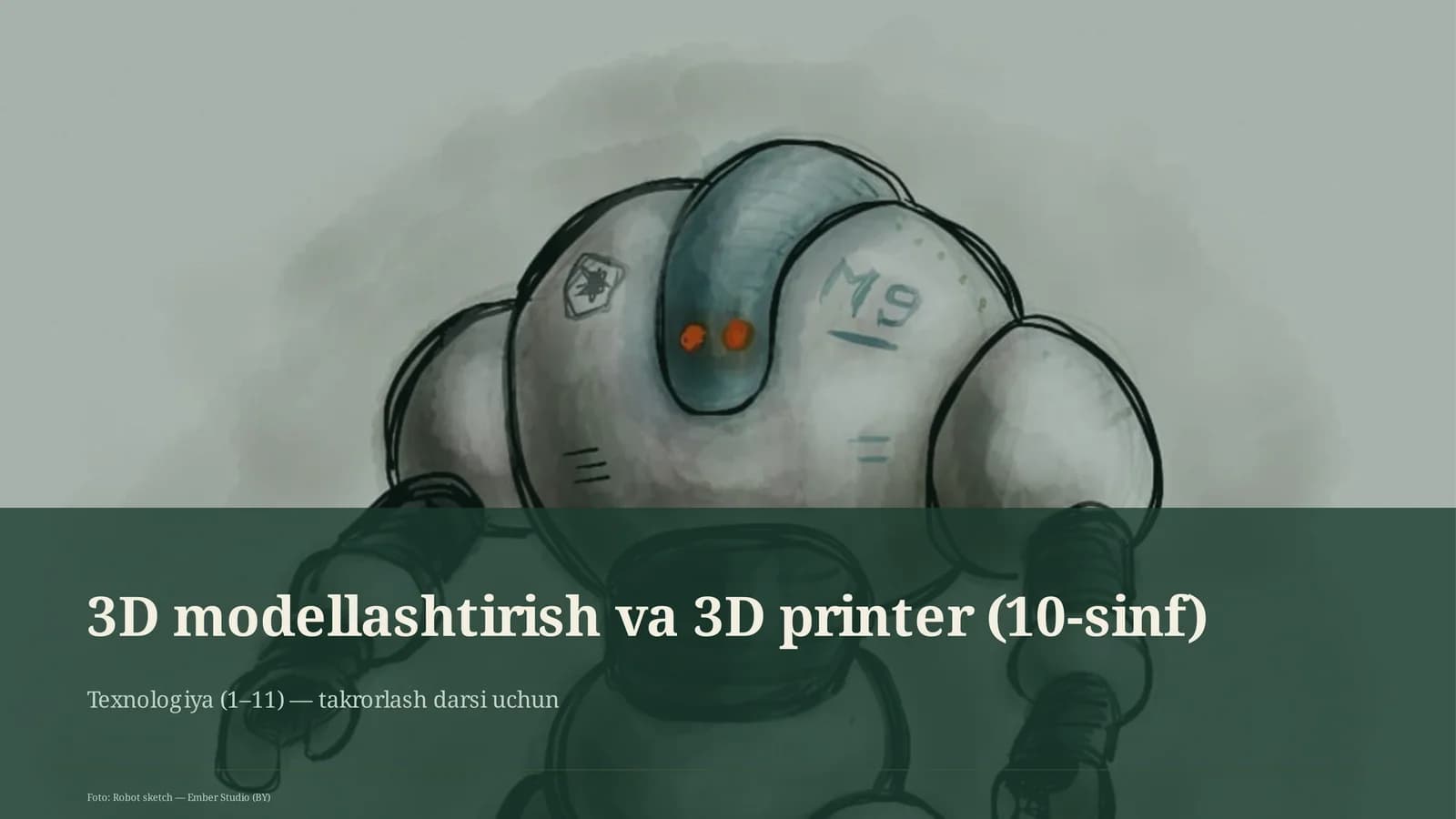 3D modellashtirish va 3D printer (10-sinf)