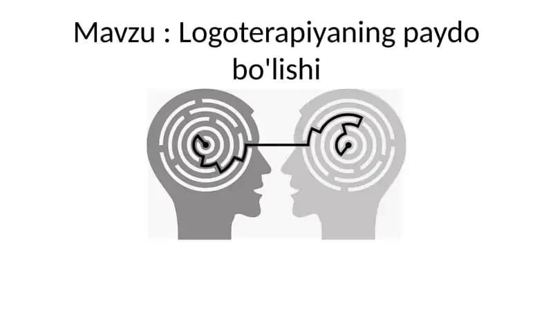 Logoterapiyaning paydo bo'lishi