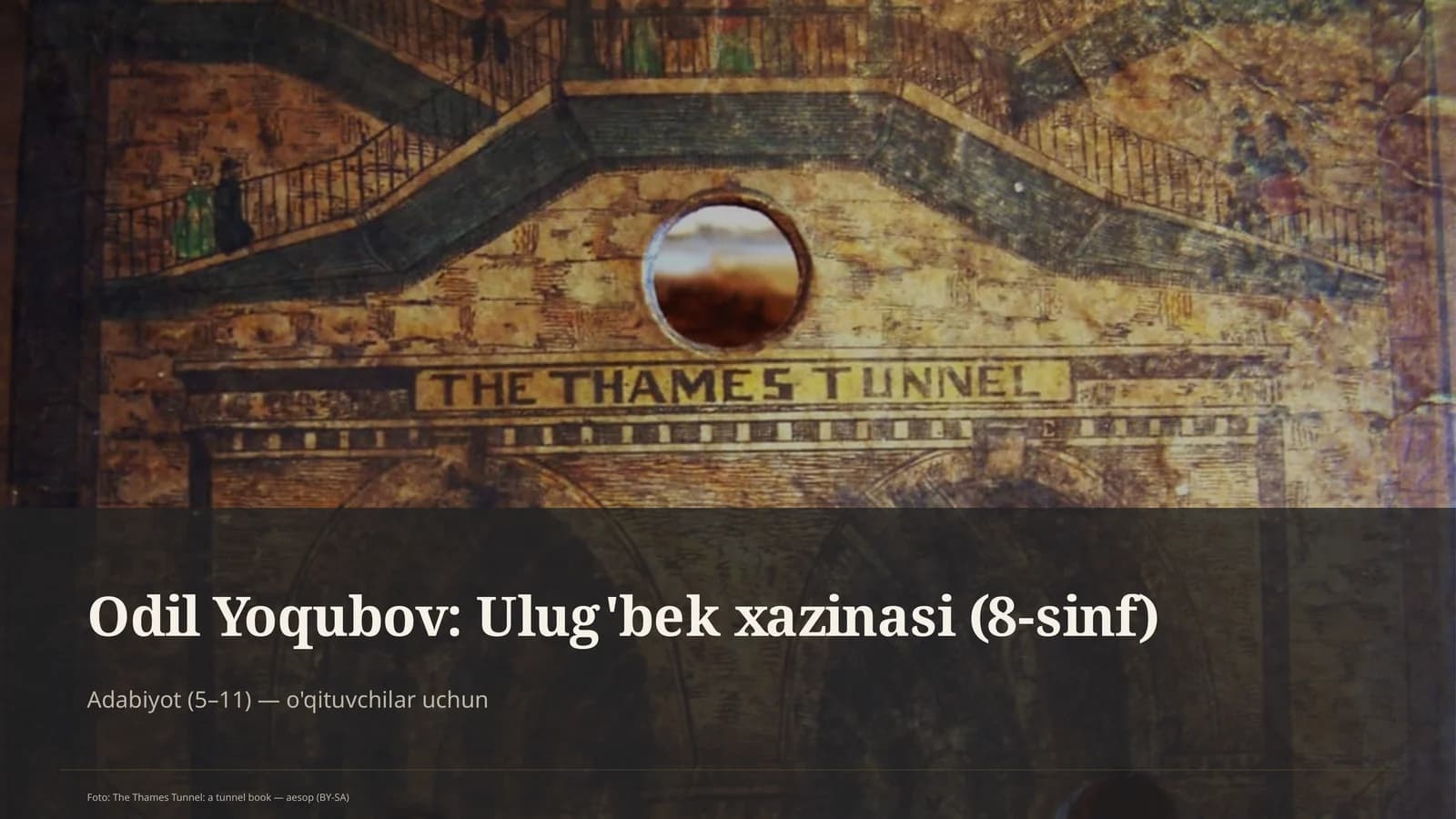 Odil Yoqubov: Ulug'bek xazinasi (8-sinf)