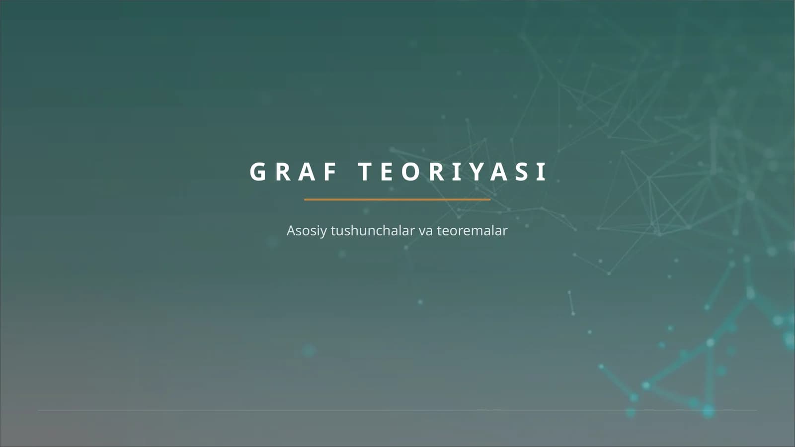 GRAF TEORIYASI