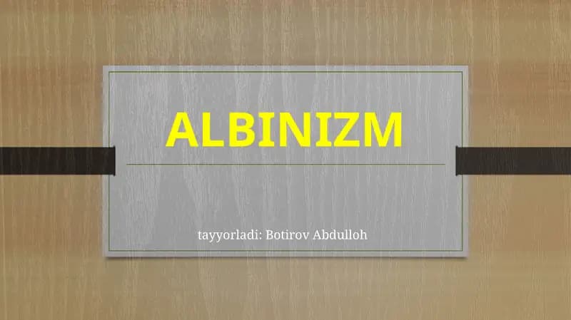 ALBINIZM