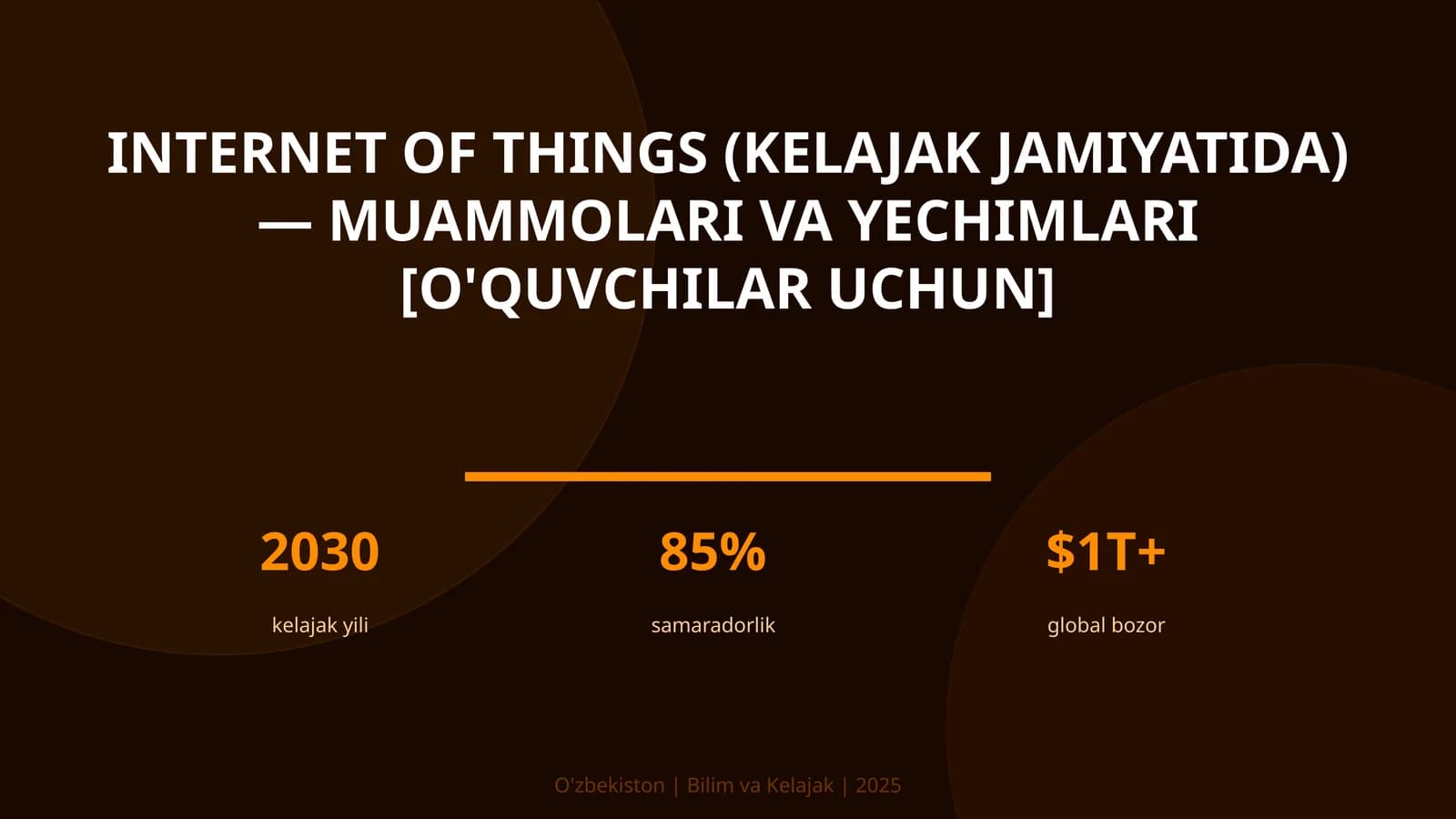 Internet of Things (Kelajak Jamiyatida) - Muammolari va Yechimlari [O'quvchilar uchun]