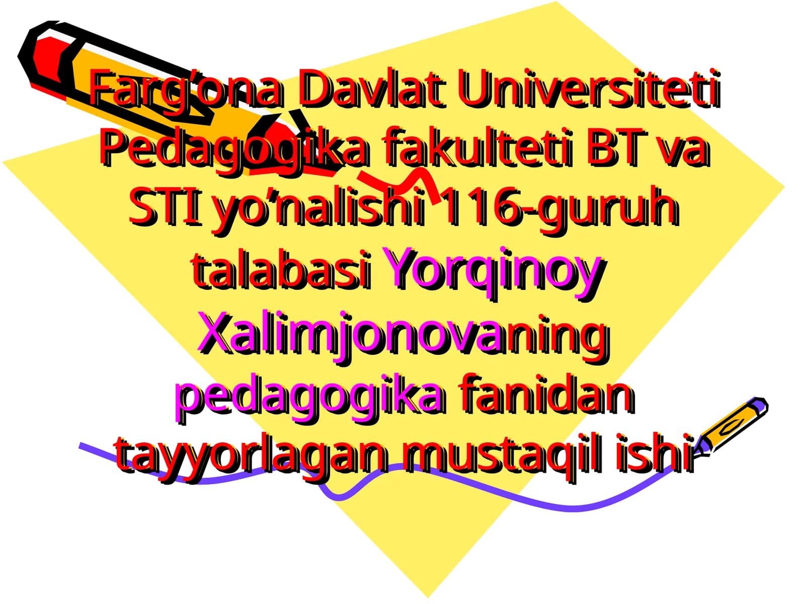 Pedagogika - tarbiya haqidagi fan