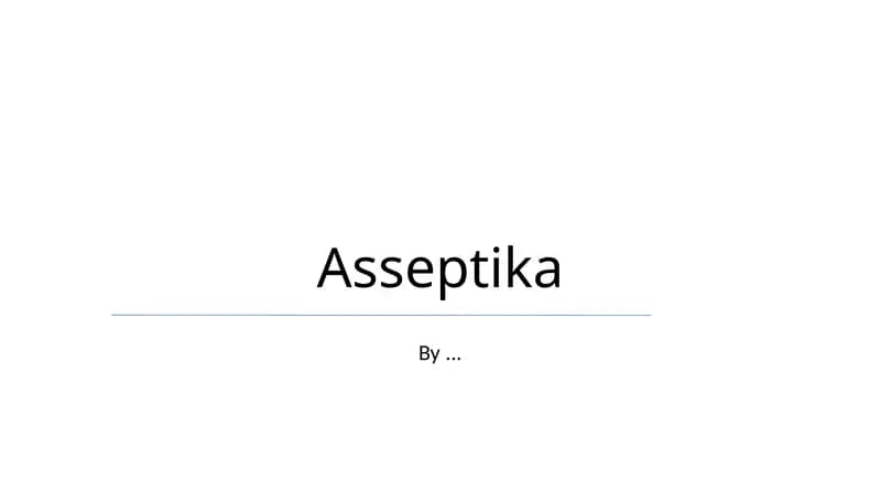 Aseptika