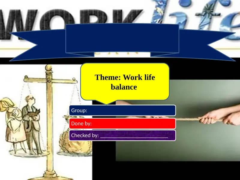 Work life balance