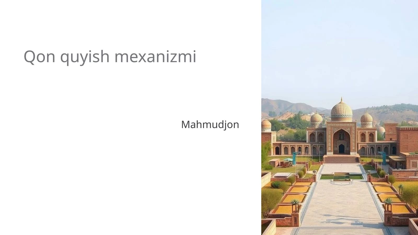 Qon quyish mexanizmi