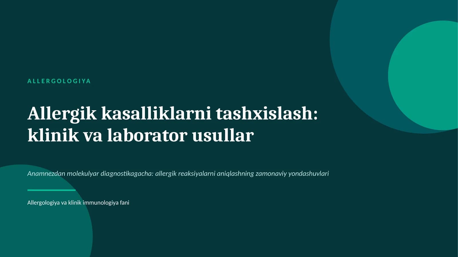 ALLERGOLOGIYA