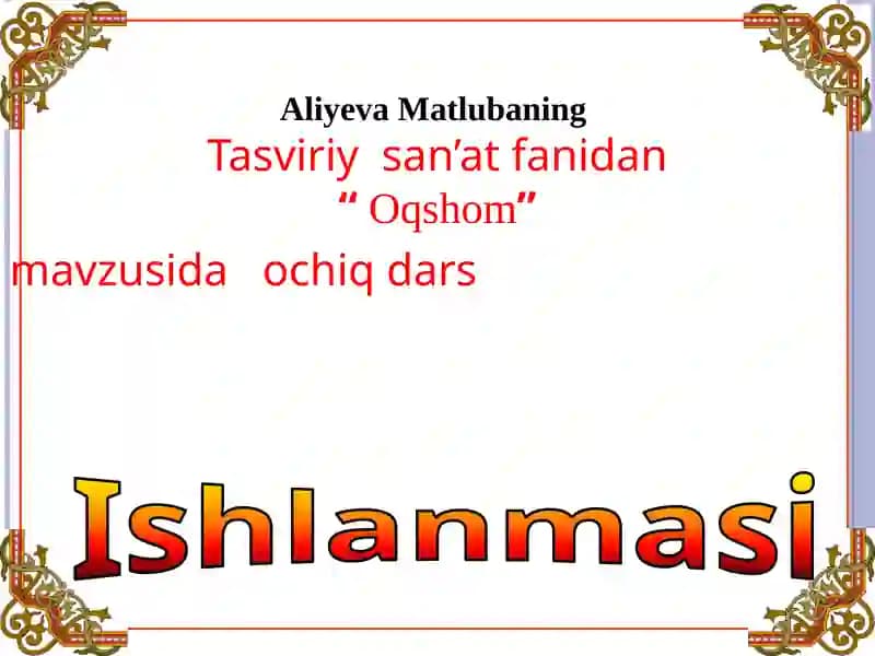 Oqshom