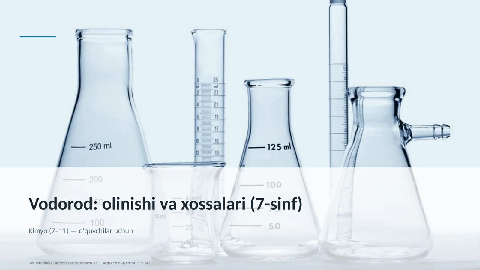Vodorod: olinishi va xossalari (7-sinf)