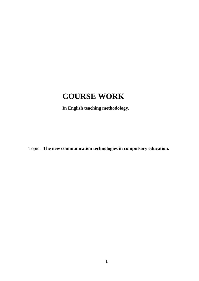 In English teaching methodology