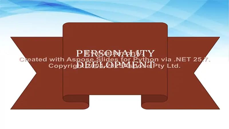 Personality Development