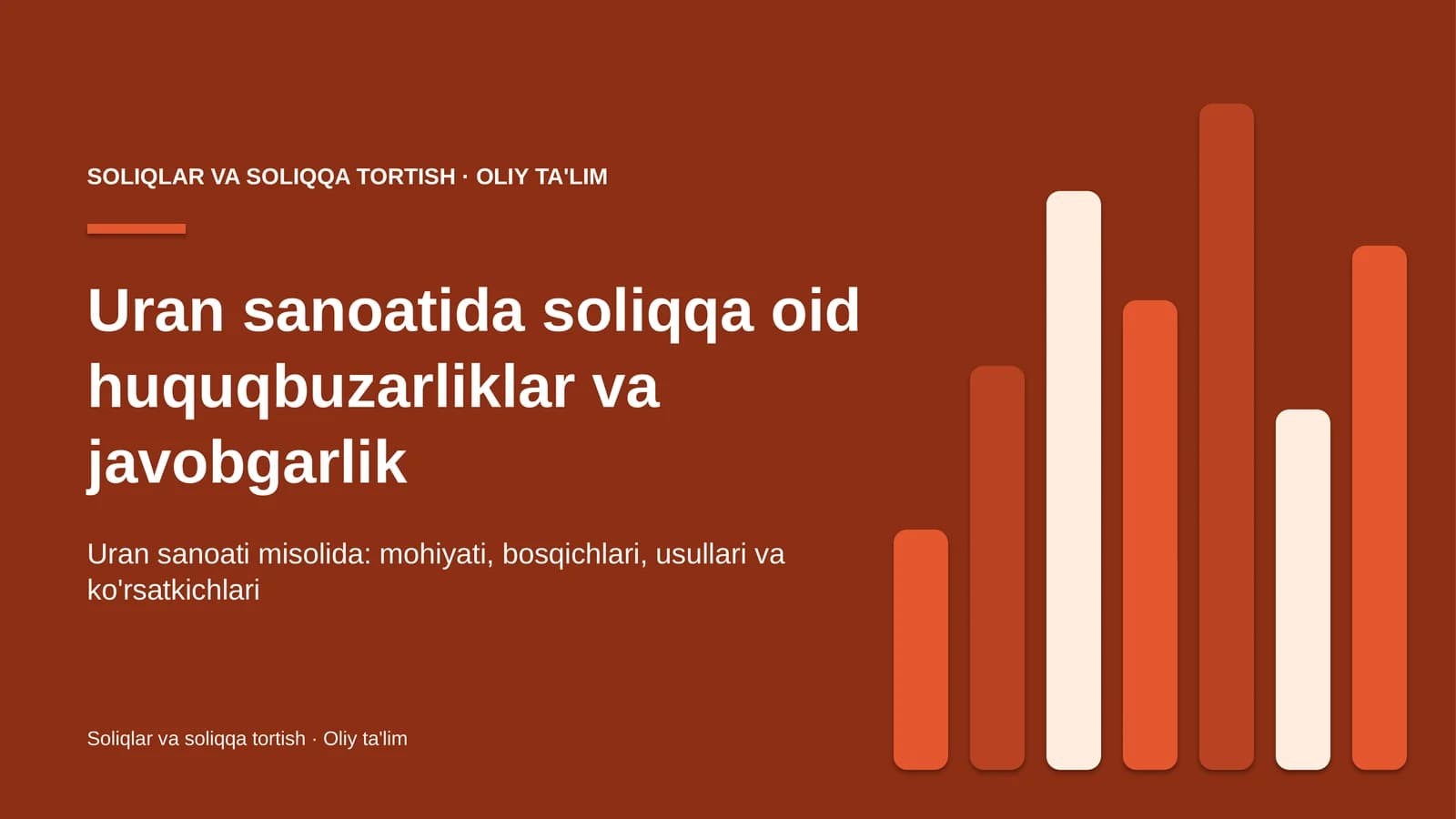 uran sanoatida soliqqa oid huquqbuzarliklar va javobgarlik 8695