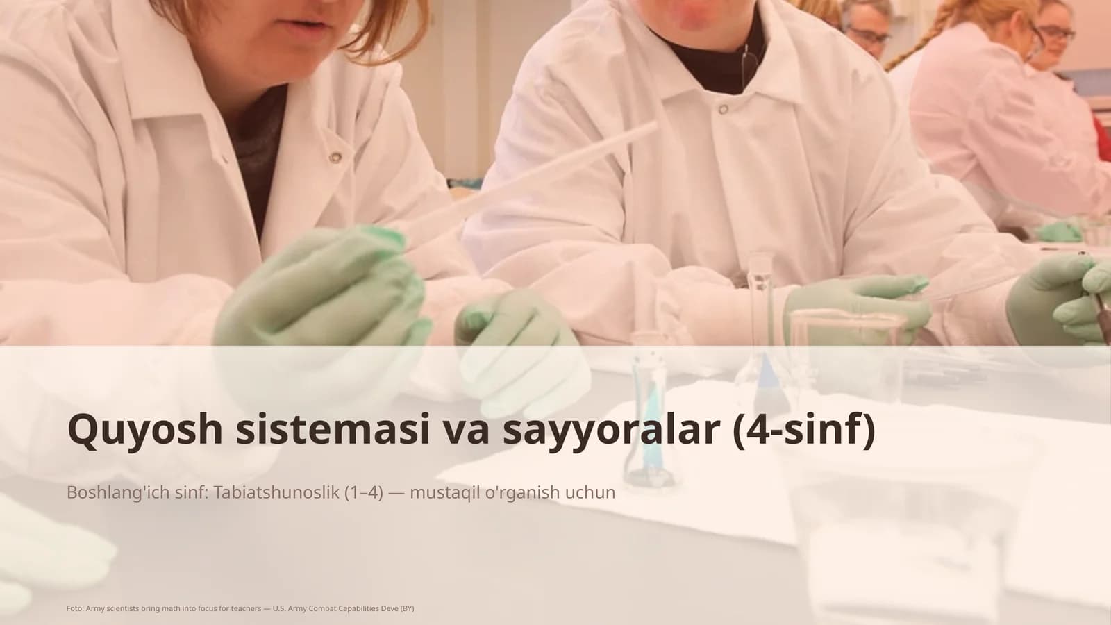Quyosh sistemasi va sayyoralar (4-sinf)