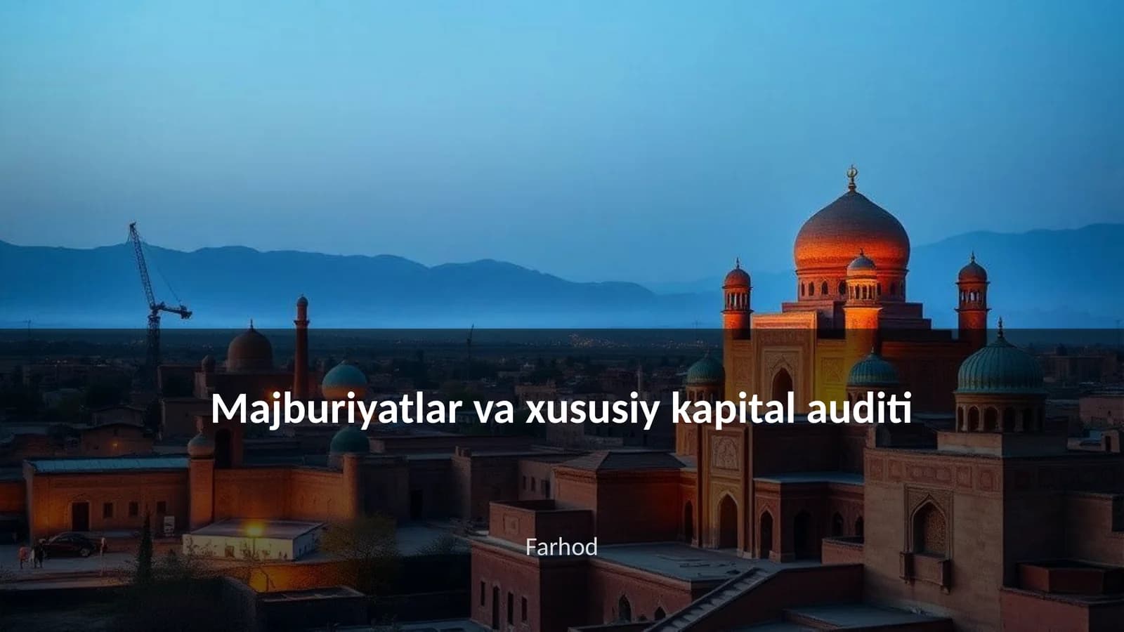 Majburiyatlar va xususiy kapital auditi