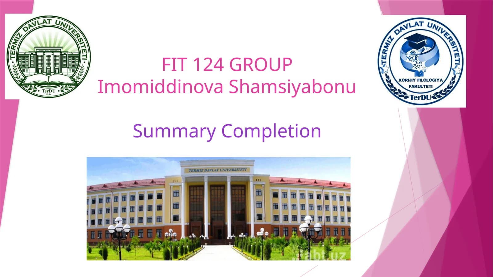 Summary Completion