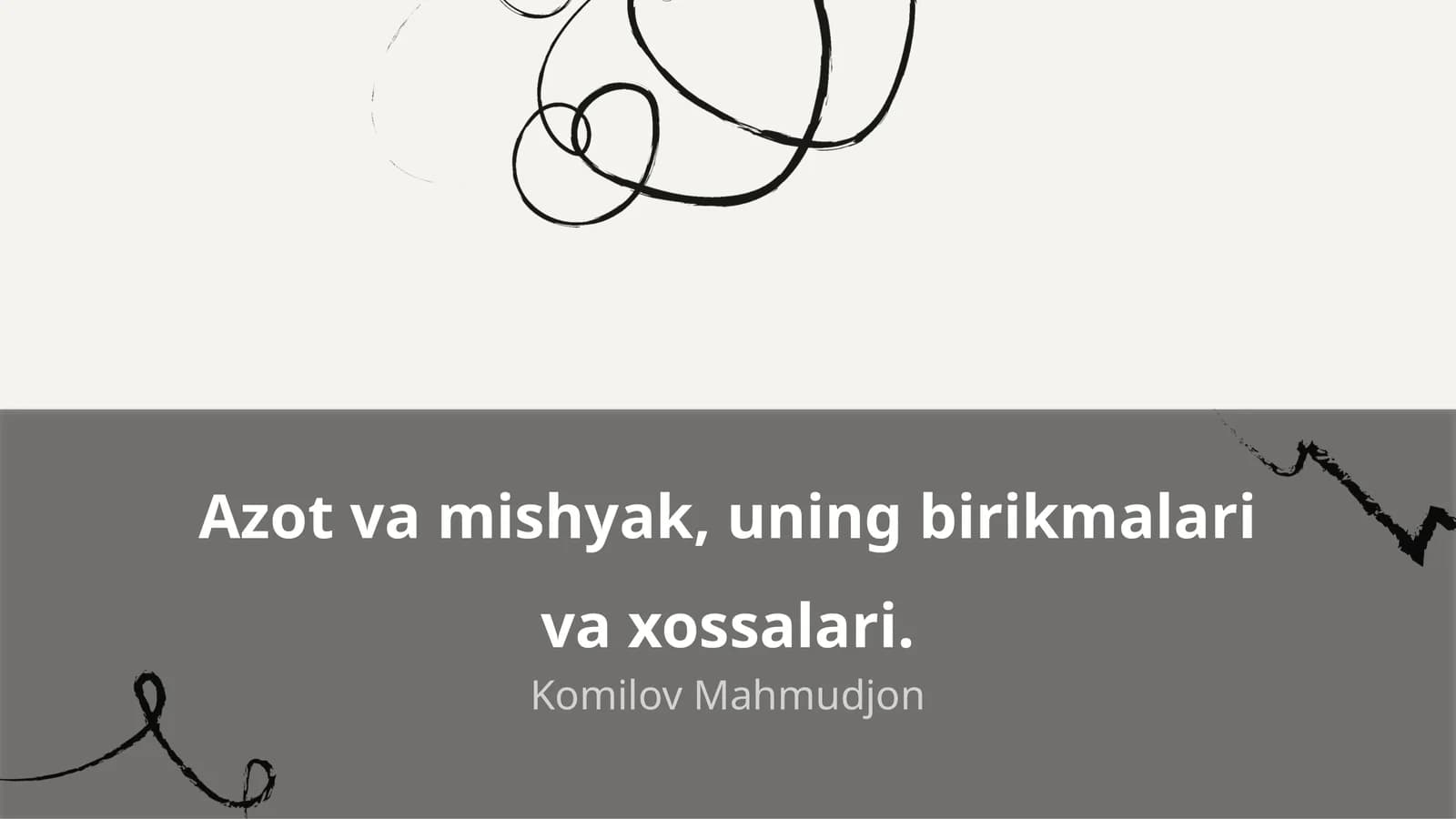 Azot va Mishyakning Kimyoviy Xossalari