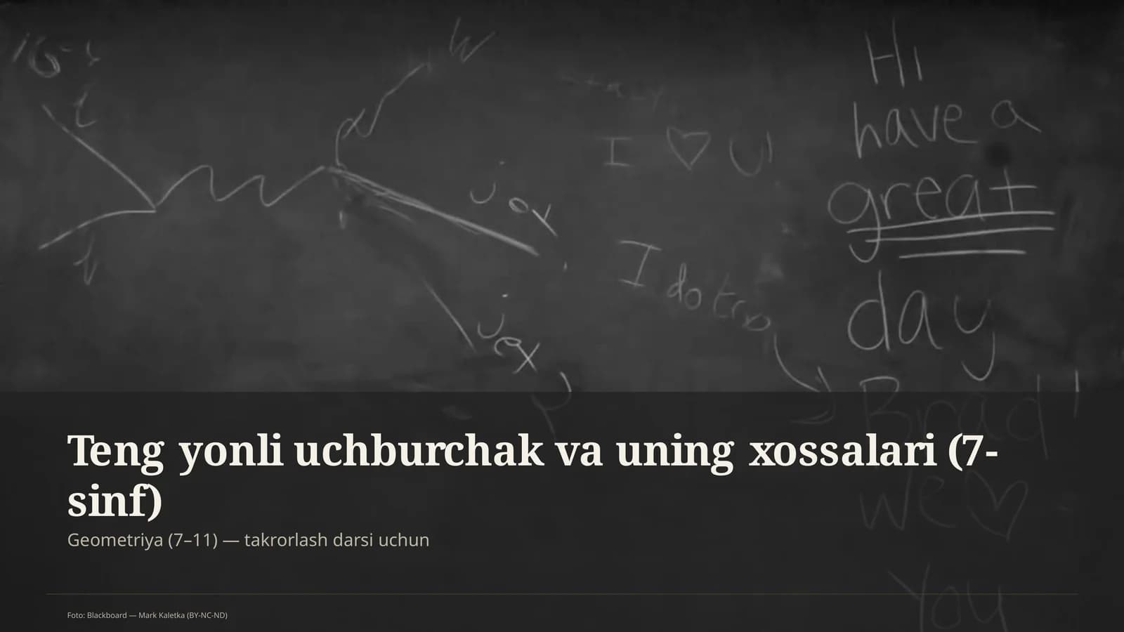 Geometriya (7–11) — takrorlash darsi uchun