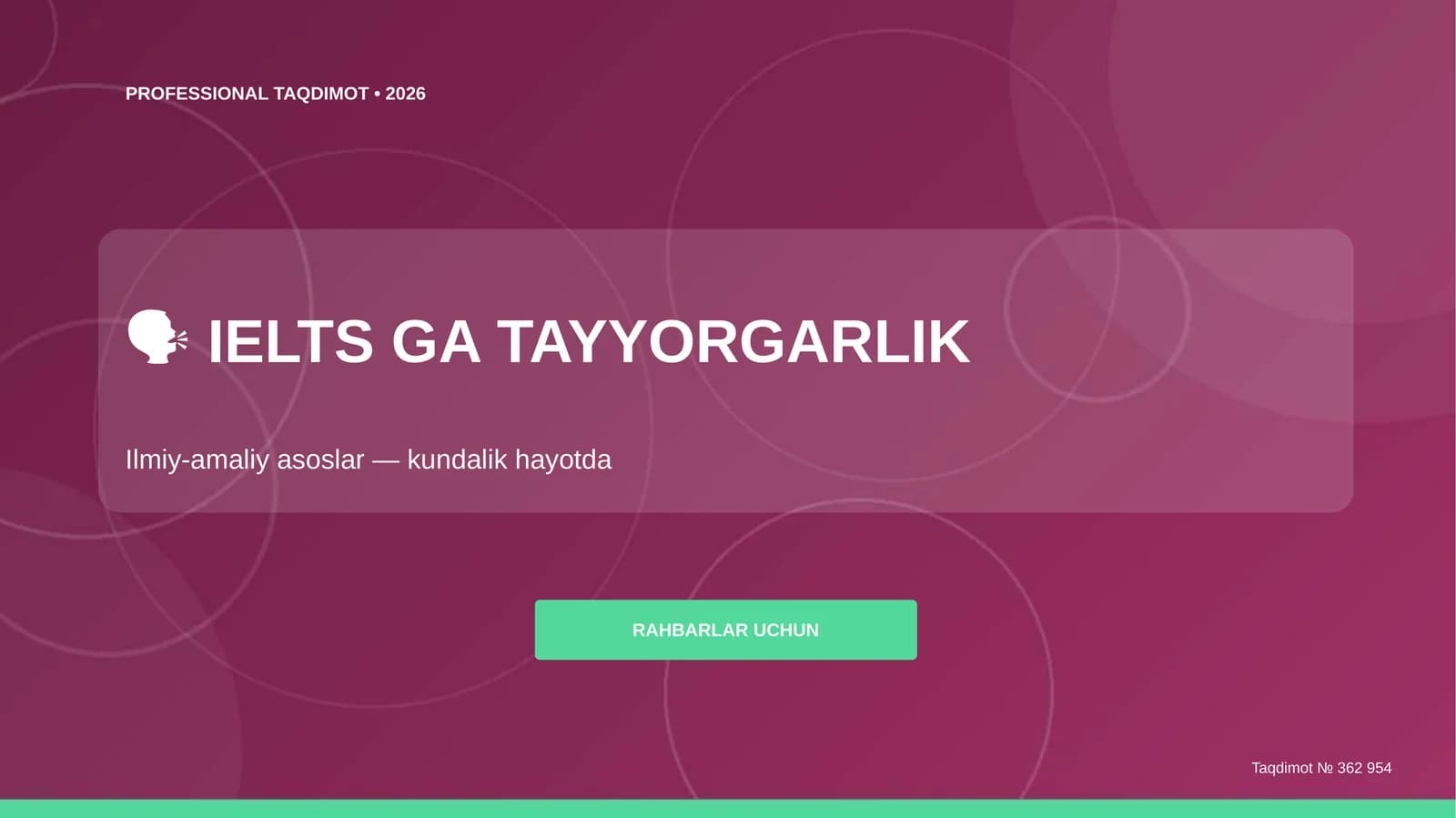 IELTS GA TAYYORGARLIK
