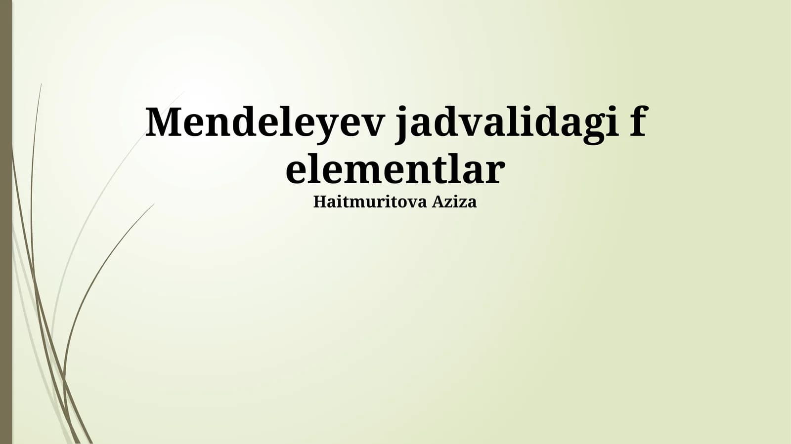 F-elementlar