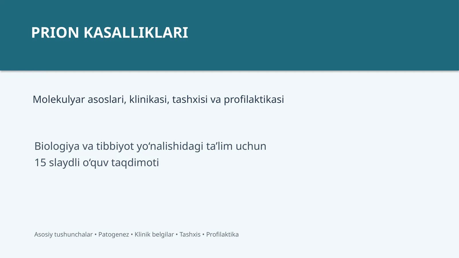 PRION KASALLIKLARI