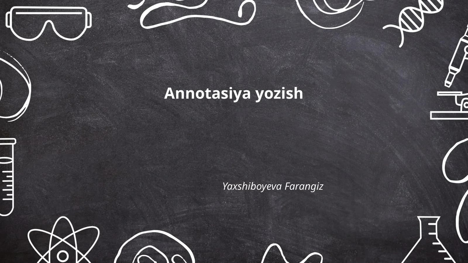 Annotasiya yozish