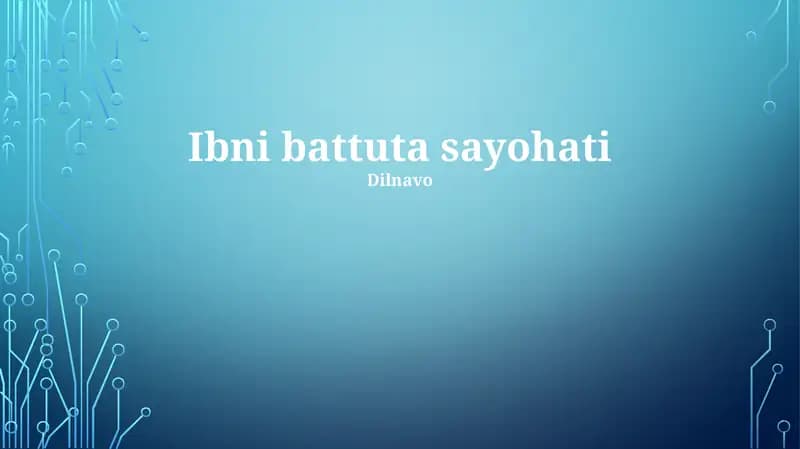 Ibni battuta sayohati