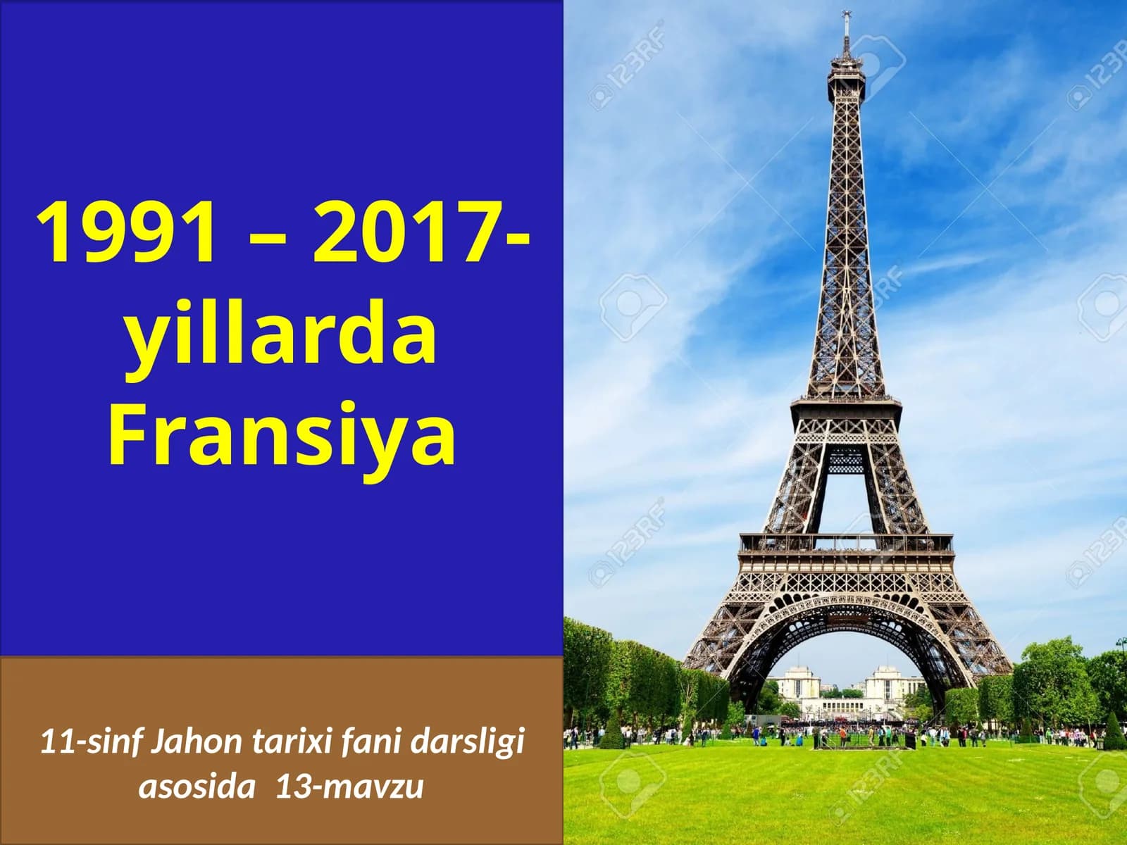 Jahontarixifanidarsligiasosida13-mavzu