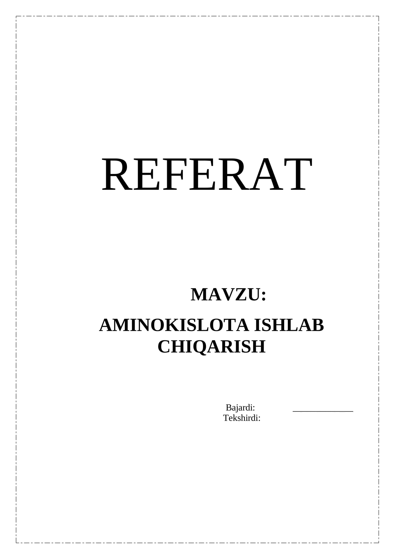 aminokislotalar