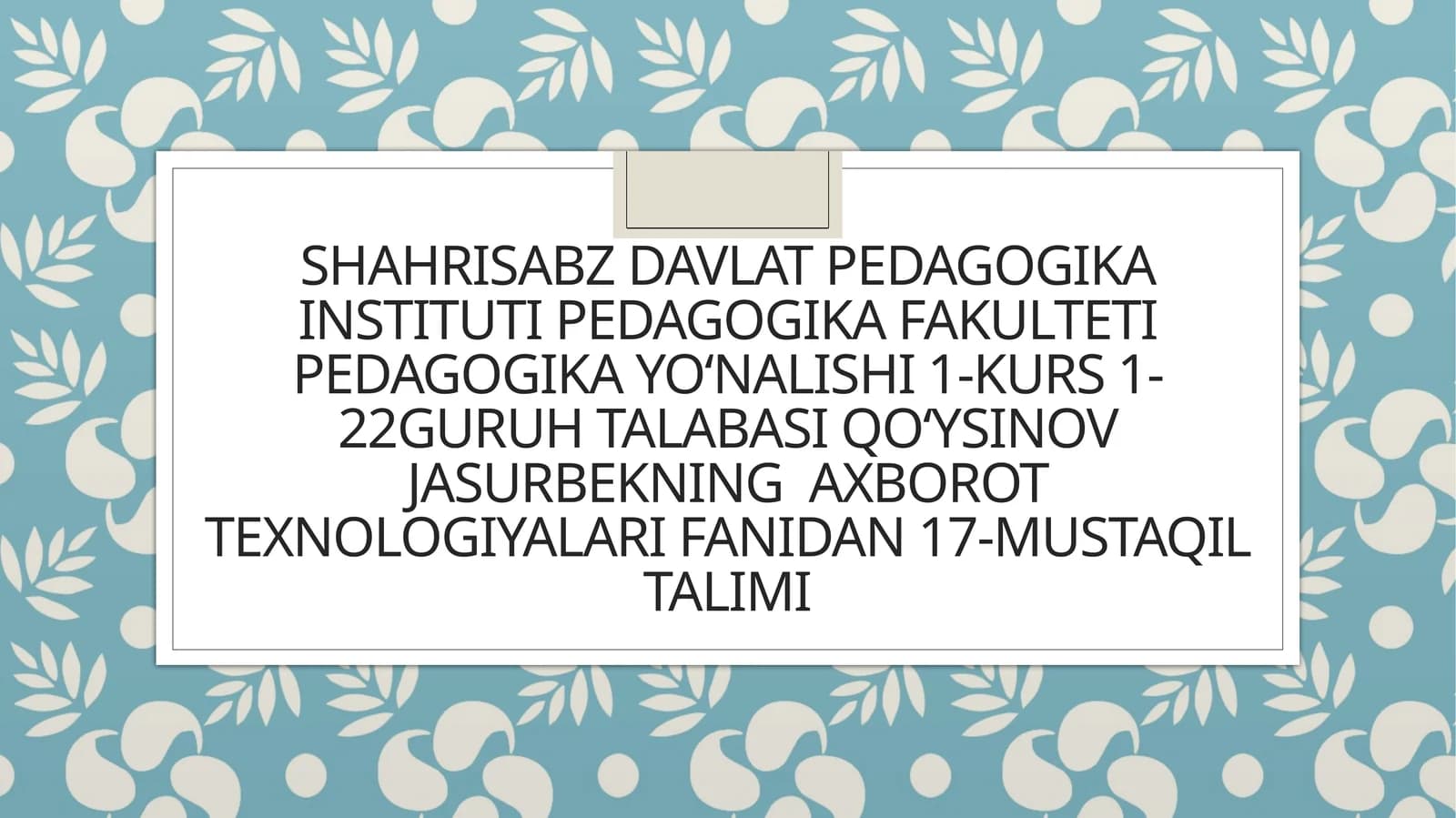 Pedagogik dasturiy vositalar yaratishga qoʻyiladigan talablar