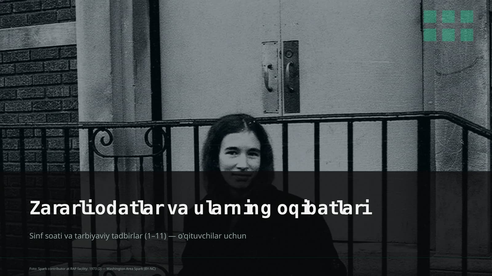 Zararli odatlar va ularning oqibatlari