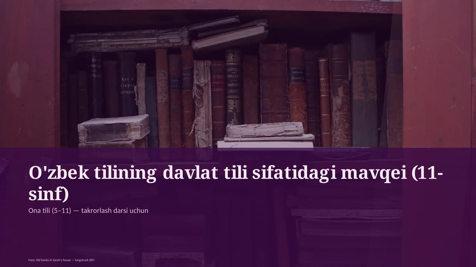 Ona tili (5–