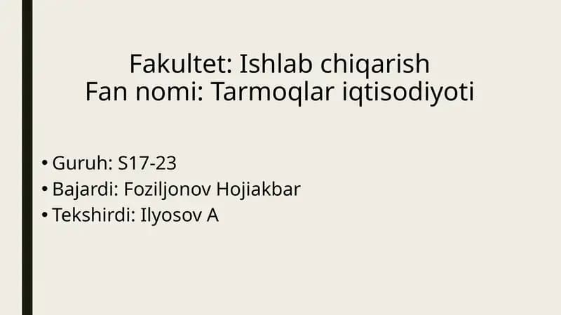 Marg'ilon shahar aloqa tarmoqlari iqtisodi ko'rsatkichlari