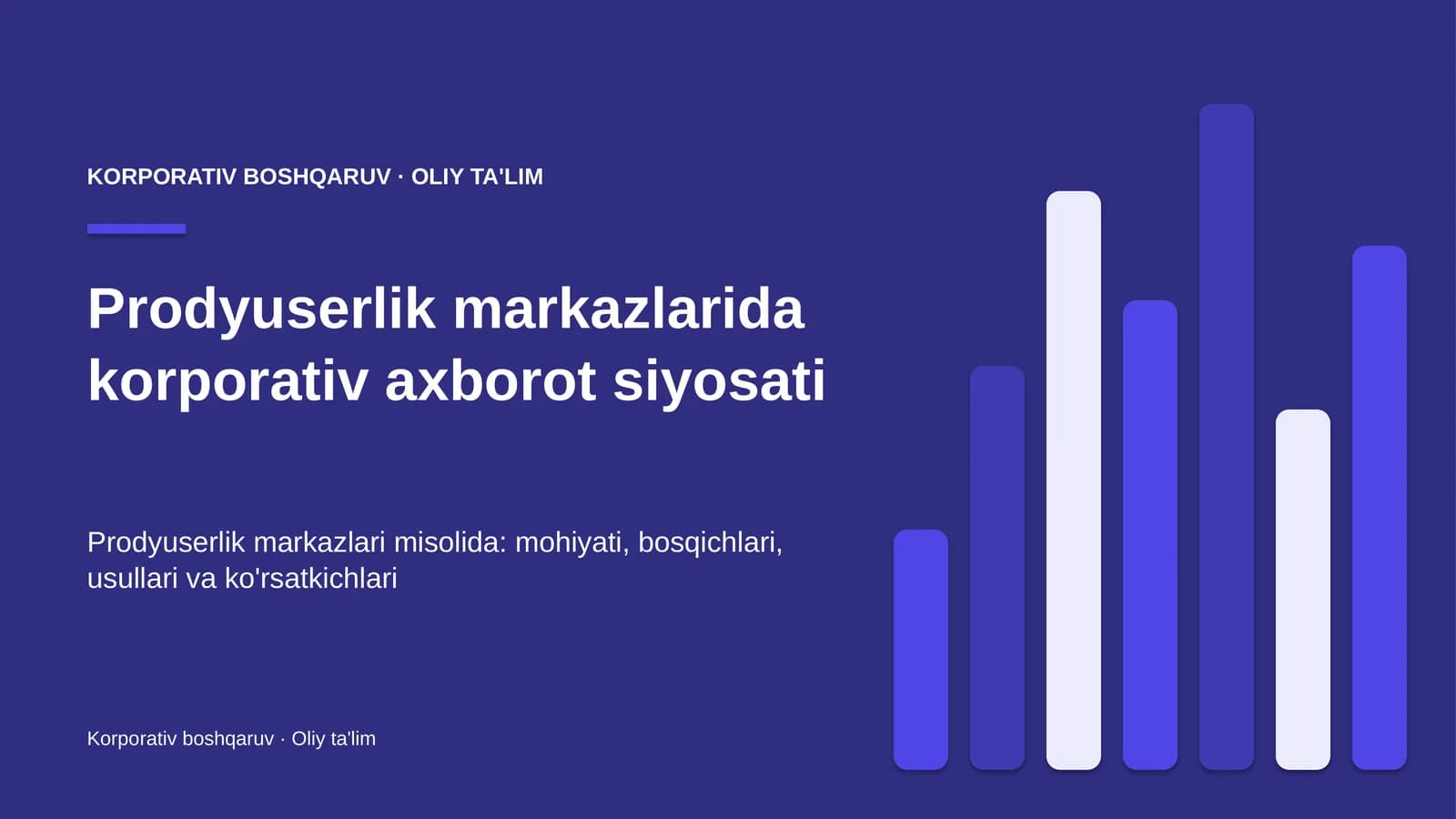 prodyuserlik markazlarida korporativ axborot siyosati 9389