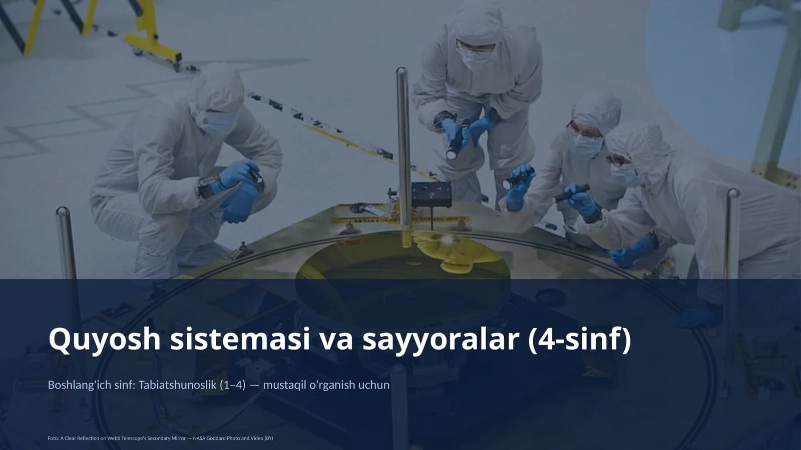 Quyosh sistemasi va sayyoralar (4-sinf)