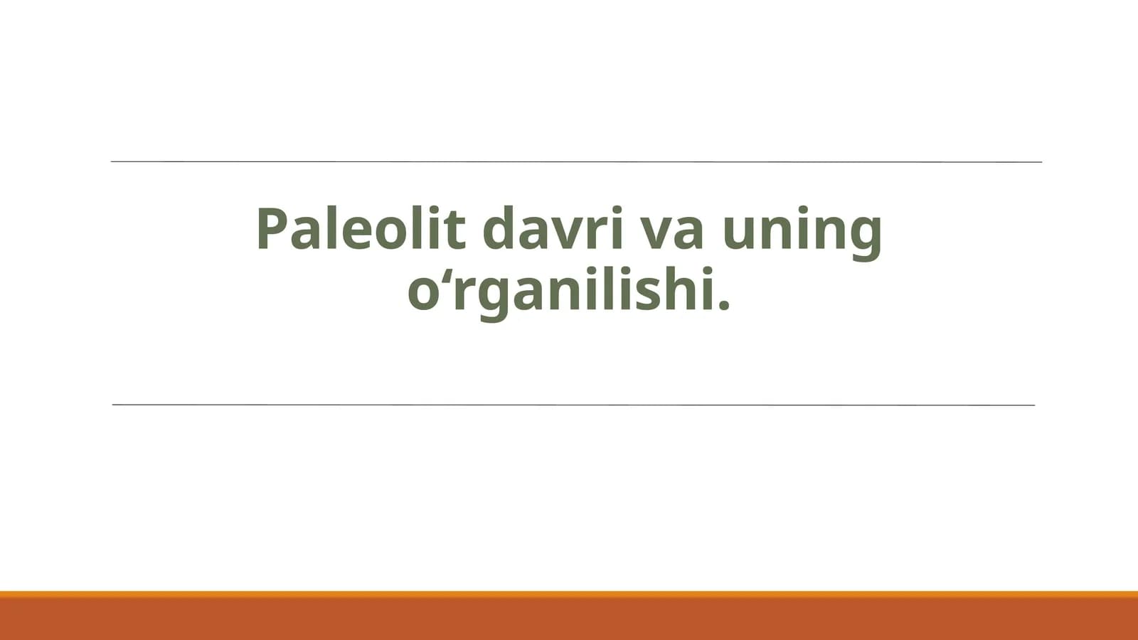Paleolit davri