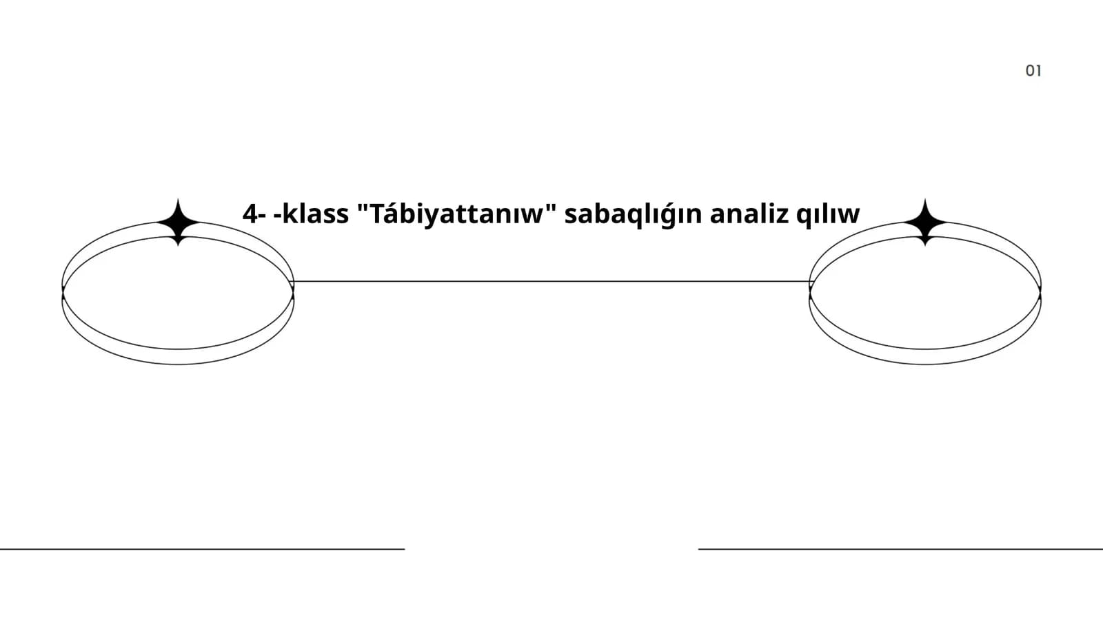 "Tábiyattanıw" sabaqlıǵ