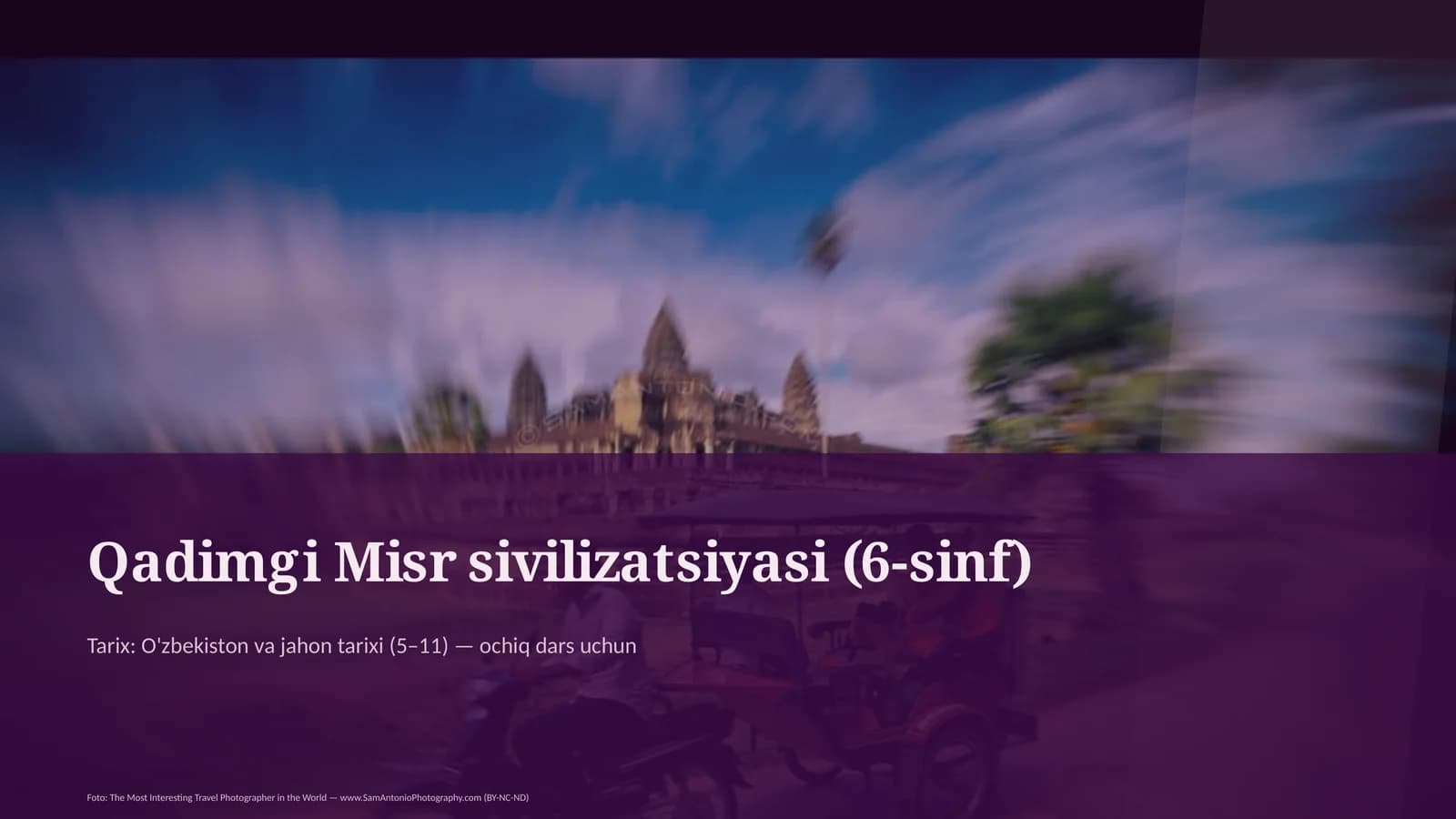 Qadimgi Misr sivilizatsiyasi (6-sinf)
